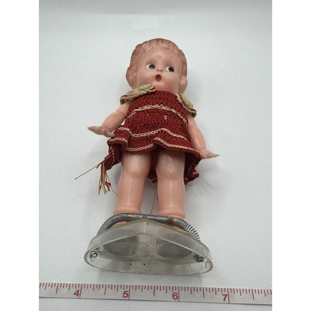 Vintage Knickerbocker Celluloid Cutie Girl Doll